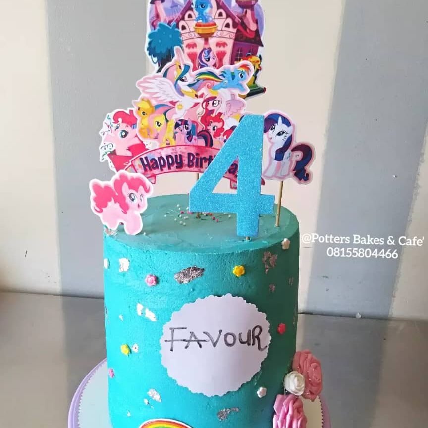 Cartoon Character Buttercream Cake